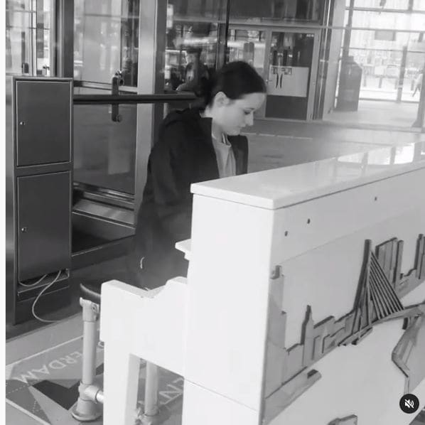 Public piano in Rotterdam, South Holland, Netherlands