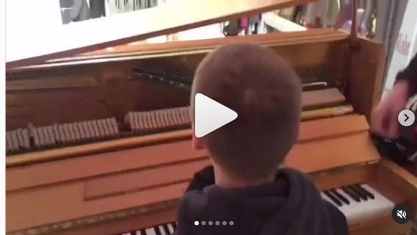 Public piano in Kreis Herford, North Rhine-Westphalia, Germany
