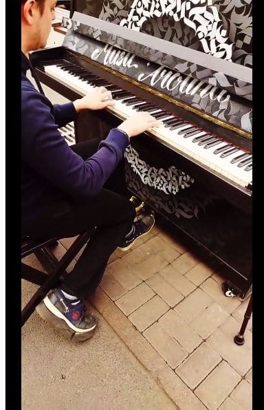 Public piano in Almaty, Kazakhstan