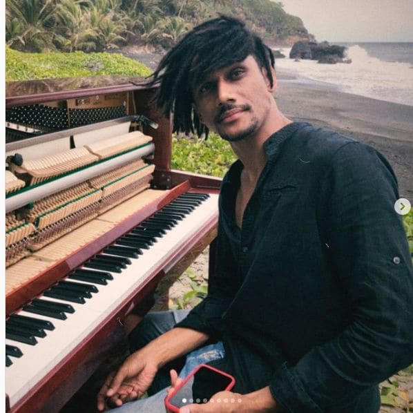 Public piano in Grand'Rivière, Martinique, France
