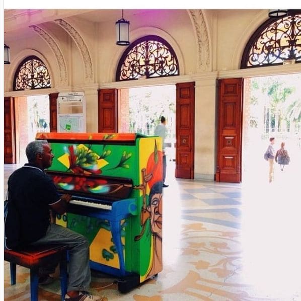 Public piano in São Paulo, São Paulo, Brazil