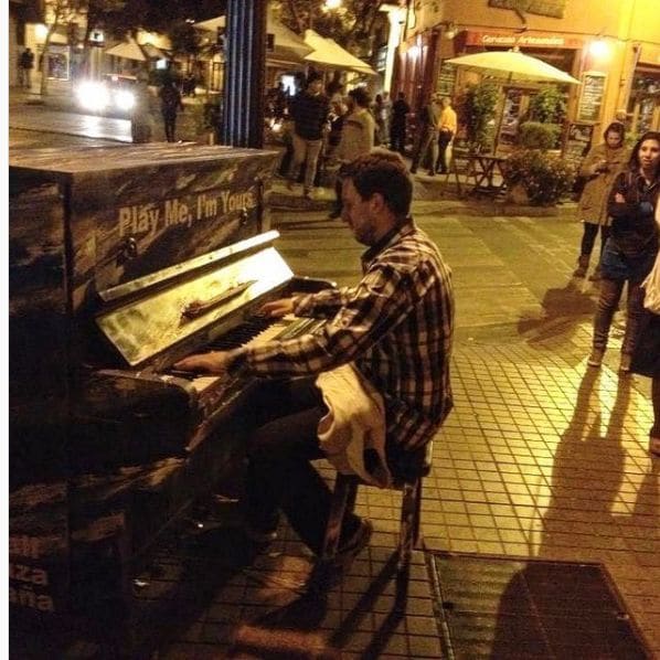 Public piano in Santiago, Santiago Metropolitan Region, Chile