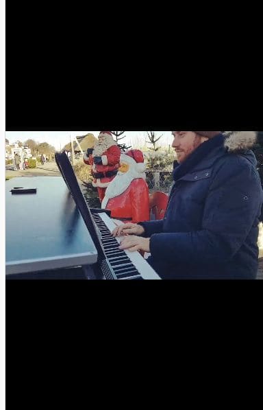 Public piano in Ostholstein, Schleswig-Holstein, Germany