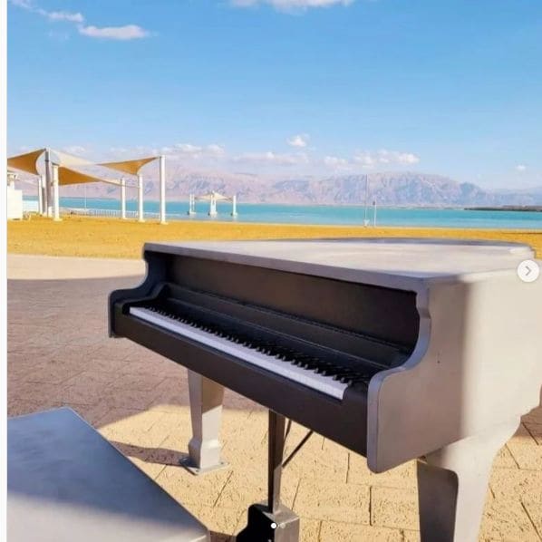Public piano in Jordan