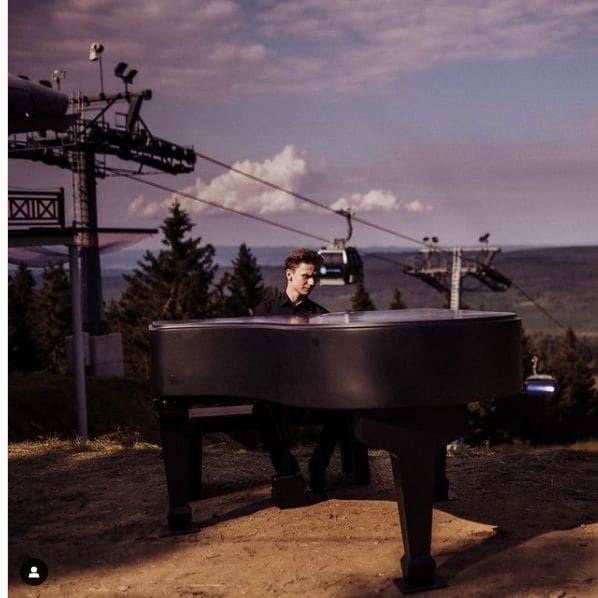Public piano in Kłodzko County, Lower Silesian Voivodeship, Poland