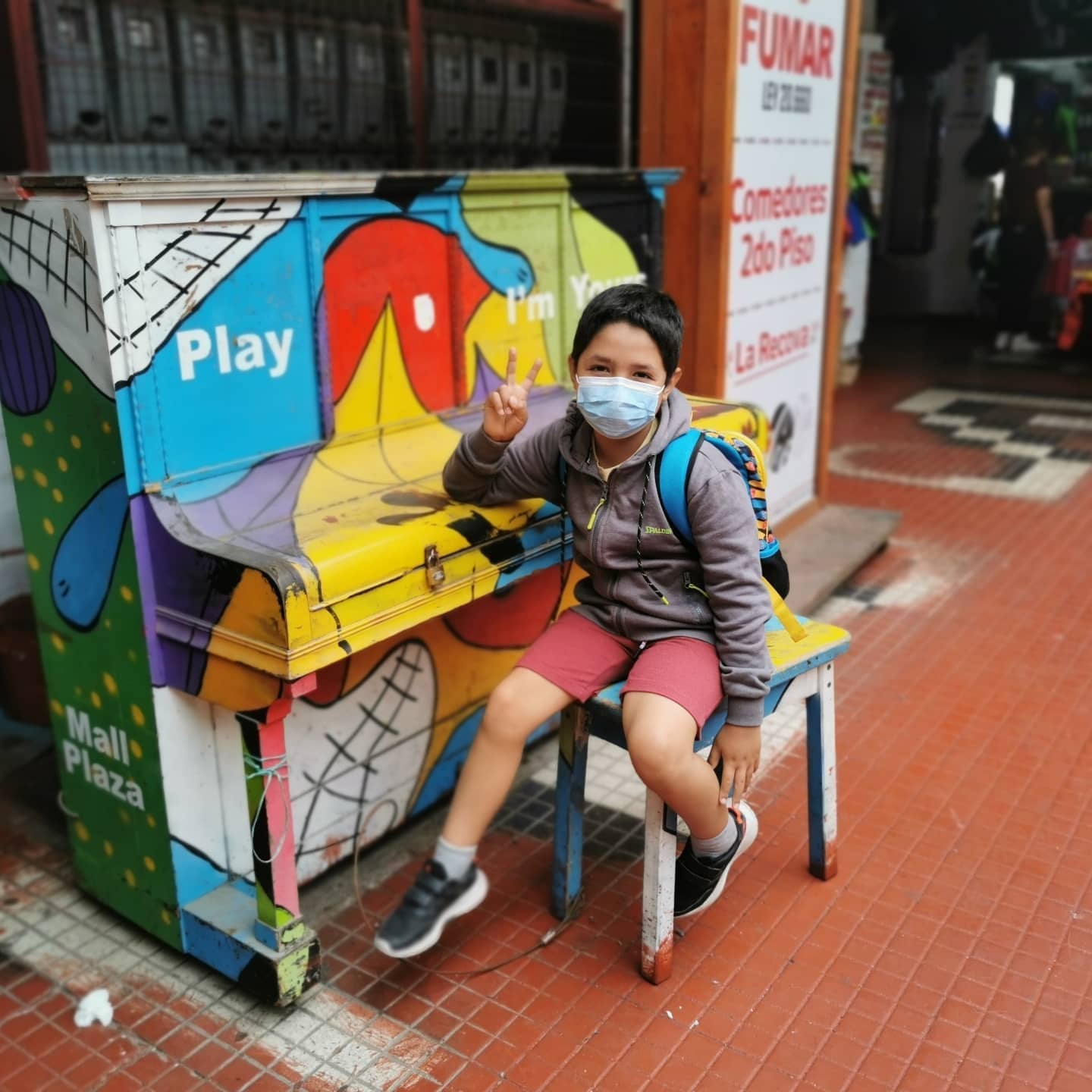Public piano in La Serena, Coquimbo Region, Chile