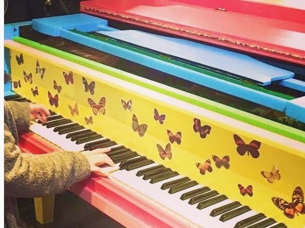 Public piano in Santa Maria, Rio Grande do Sul, Brazil