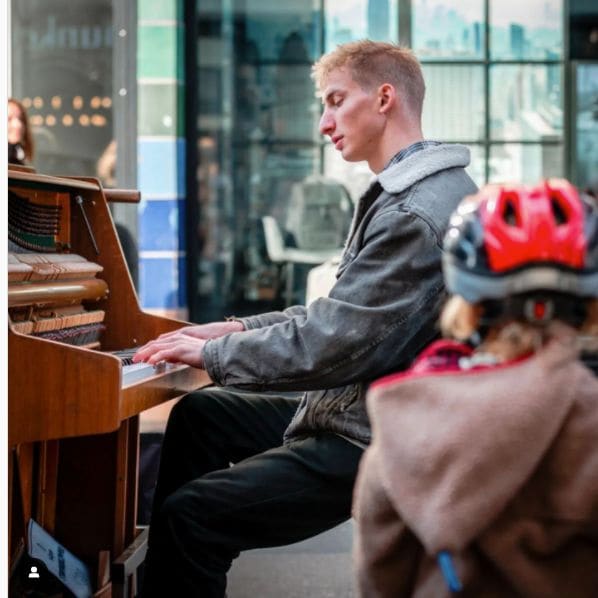 Public piano in Cologne, North Rhine-Westphalia, Germany