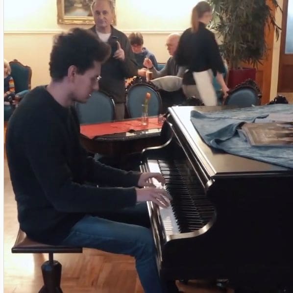 Public piano in Magdeburg, Saxony-Anhalt, Germany