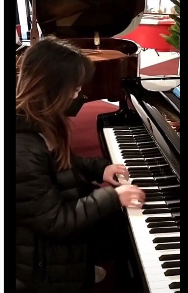 Public piano in West Vancouver, British Columbia, Canada