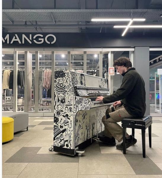 Public piano in Ostalbkreis, Baden-Württemberg, Germany