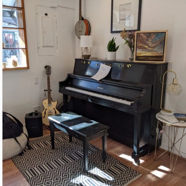 Public piano in Santa Fe County, New Mexico, United States