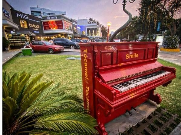 Public piano in Miraflores, Lima, Peru