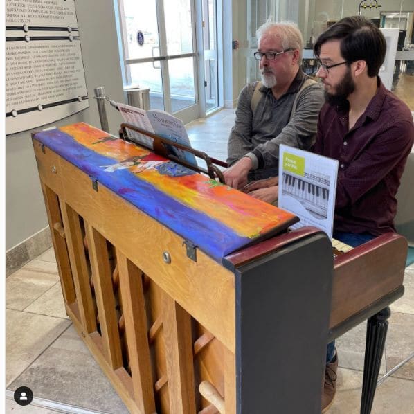 Public piano in Wichita, Kansas, United States