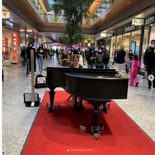 Public piano in Gemeinde Fontanella, Vorarlberg, Austria