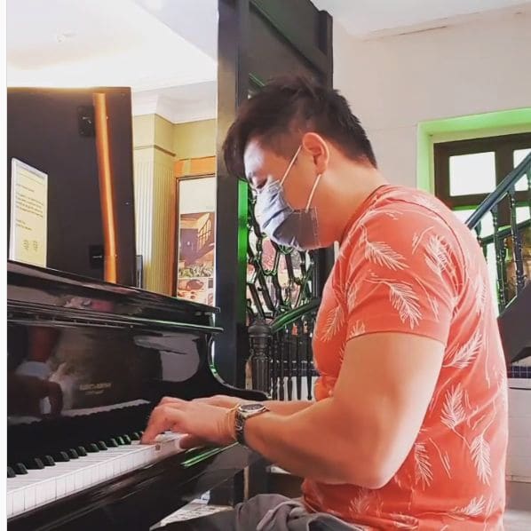 Public piano in Malacca City, Malacca, Malaysia
