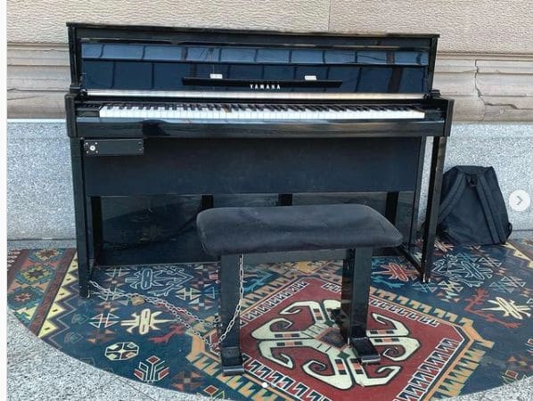 Public piano in Strasbourg, Grand Est, France