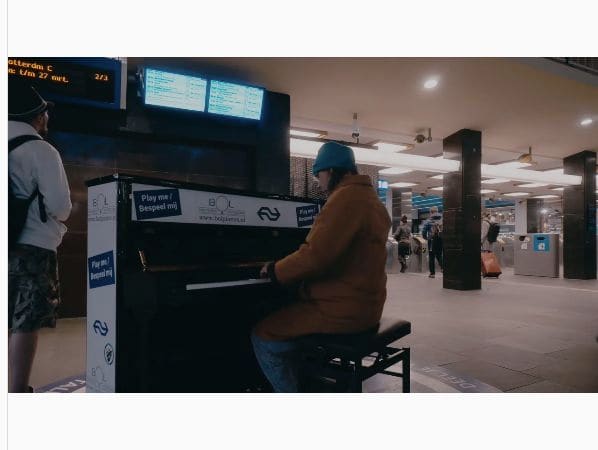 Public piano in Centrum, North Brabant, Netherlands