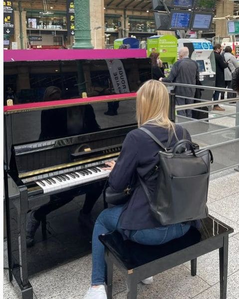 Public piano in Nord, Hauts-de-France, France