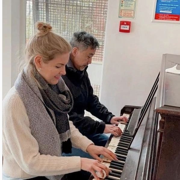 Public piano in Coventry, England, United Kingdom