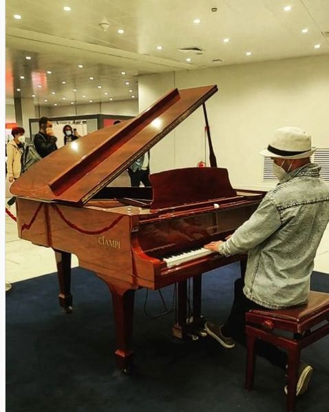 Public piano in Fife, Scotland, United Kingdom
