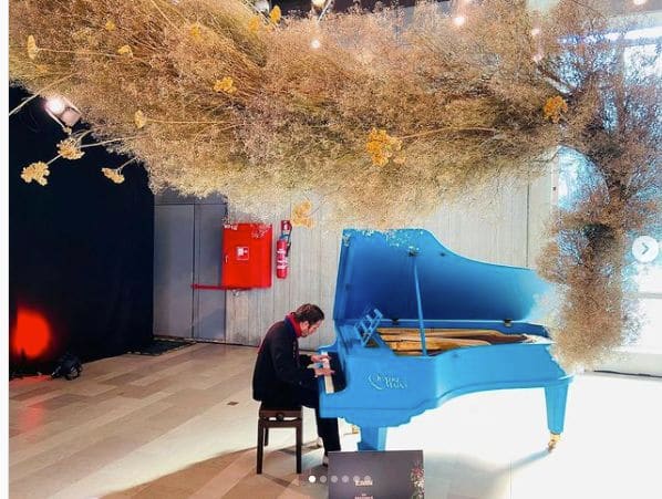 Public piano in Gent, East Flanders, Belgium
