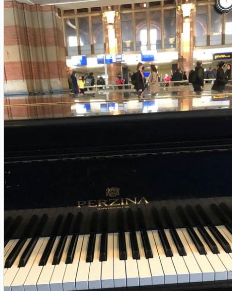 Public piano in Amsterdam, North Holland, Netherlands