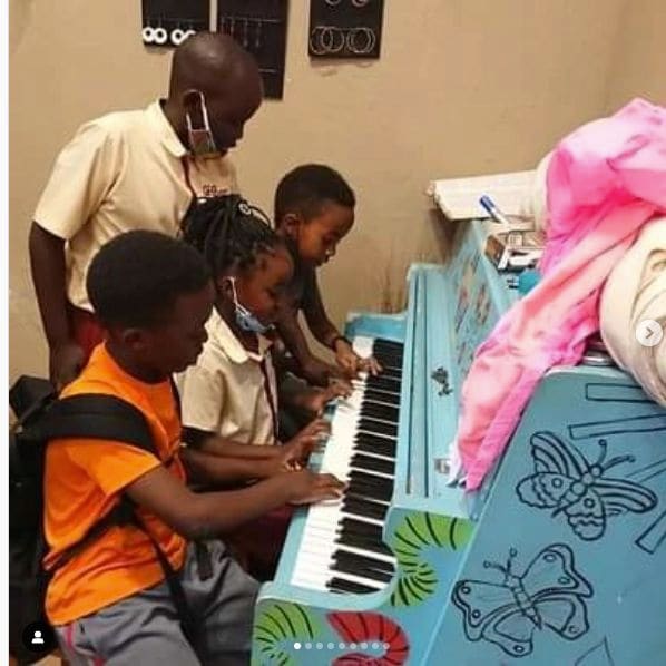 Public piano in Janyi, Wakiso, Uganda