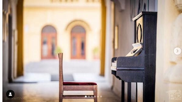 Public piano in Prešov, Region of Prešov, Slovakia