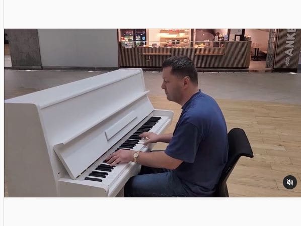Public piano in Bratislava, Region of Bratislava, Slovakia