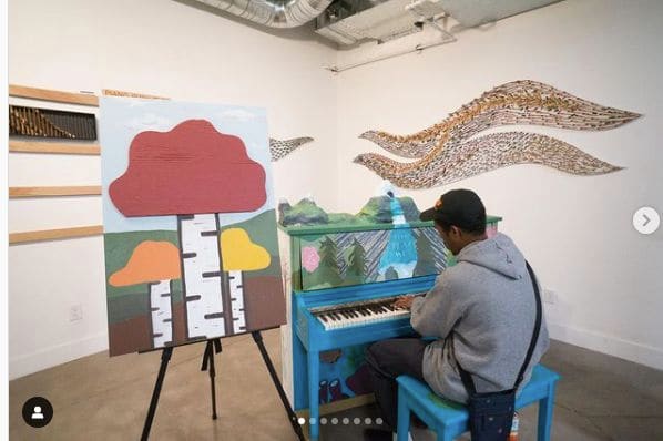 Public piano in Portland, Oregon, United States