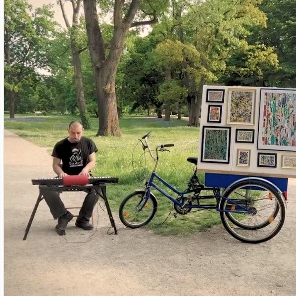 Public piano in Cologne, North Rhine-Westphalia, Germany