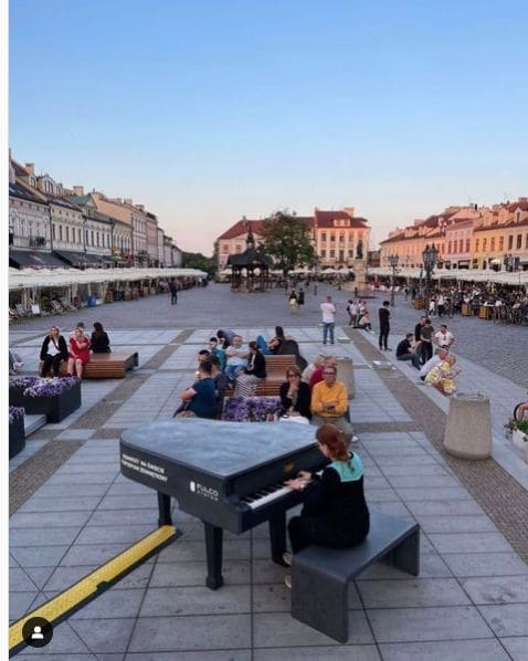 Public piano in Rzeszów, Subcarpathian Voivodeship, Poland