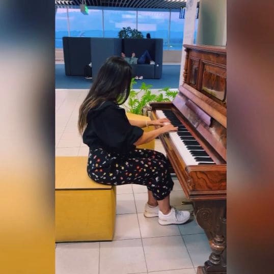 Public piano in Sofia, Bulgaria
