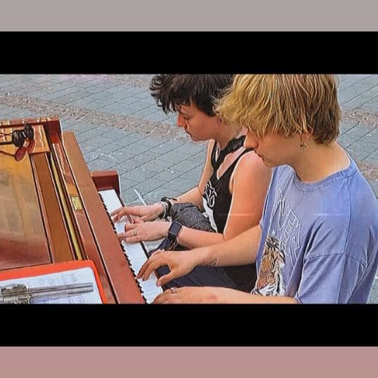 Public piano in Cologne, North Rhine-Westphalia, Germany