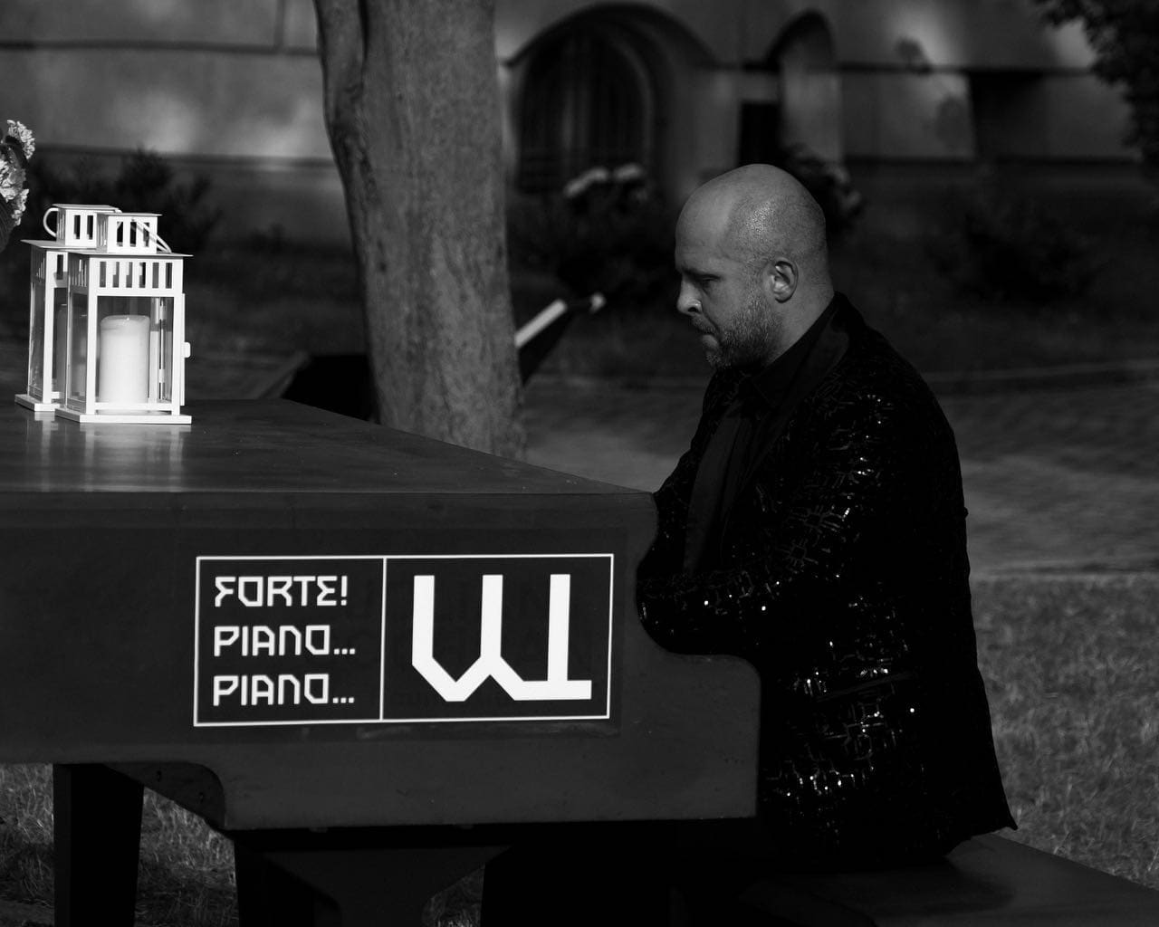 Public piano in Szczecin, West Pomeranian Voivodeship, Poland