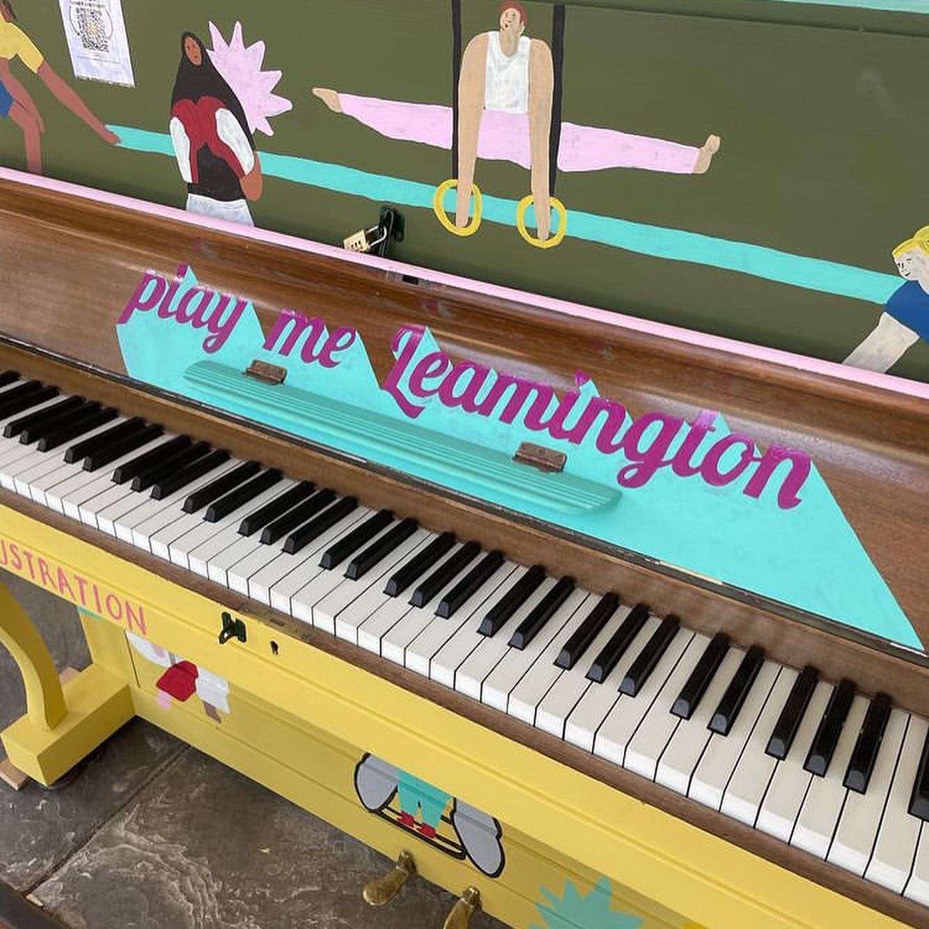 Public piano in Warwickshire, England, United Kingdom