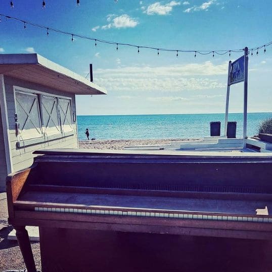 Public piano in Chicago, Illinois, United States