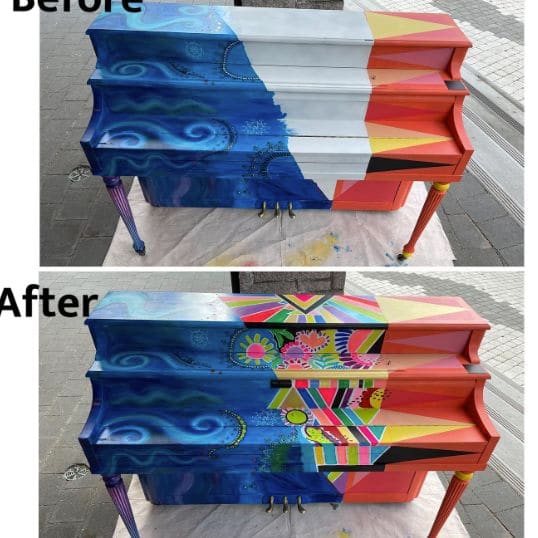 Public piano in Squamish-Lillooet Regional District, British Columbia, Canada