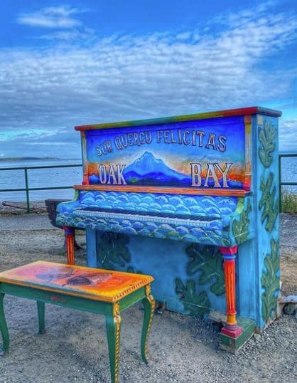 Public piano in Capital Regional District, British Columbia, Canada