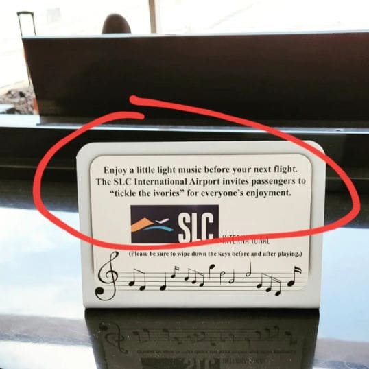 Public piano in Salt Lake City, Utah, United States