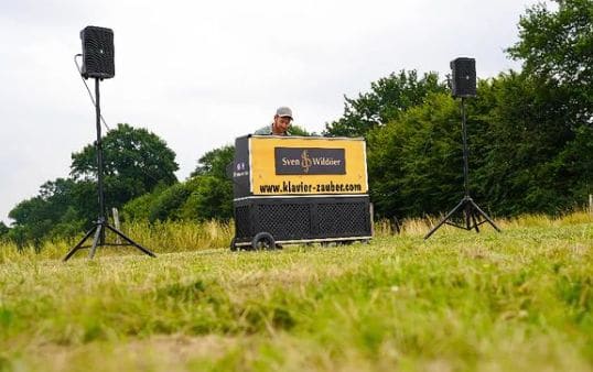 Public piano in Kreis Segeberg, Schleswig-Holstein, Germany