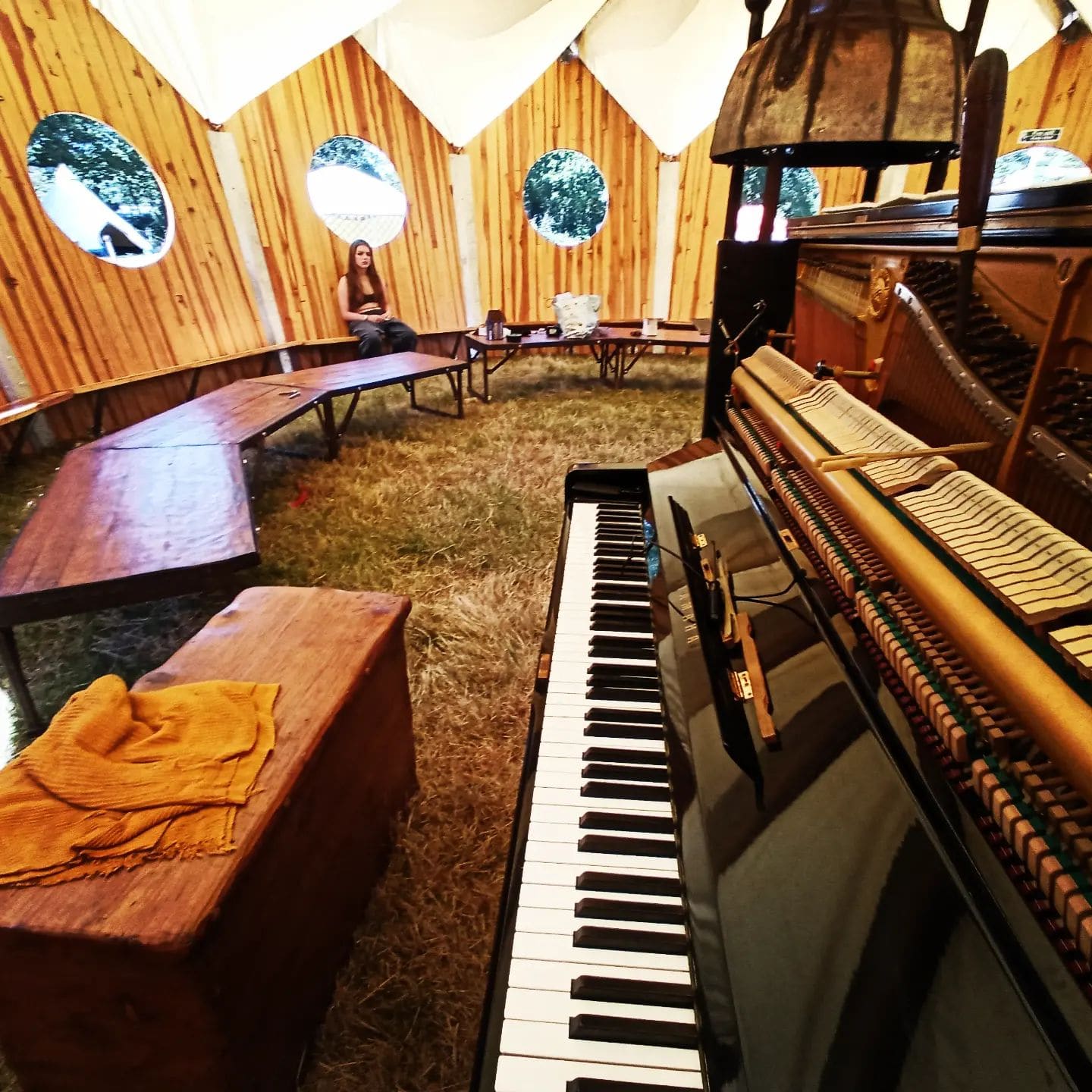 Public piano in Isle of Wight, England, United Kingdom