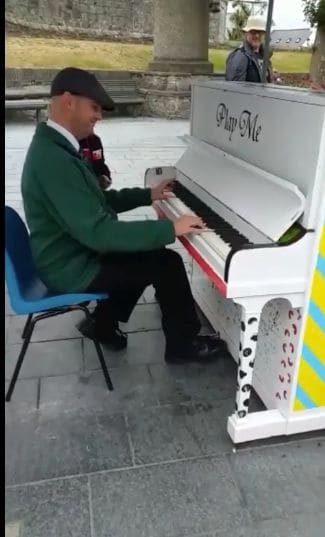 Public piano in Rushen, Isle of Man