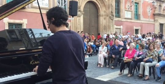 Public piano in Río Mula, Region of Murcia, Spain