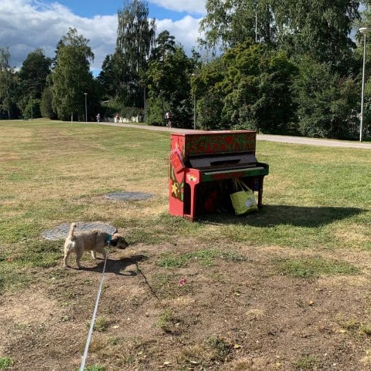 Public piano in Espoo, Finland