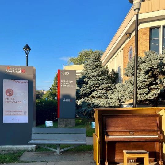 Public piano in Montreal, Quebec, Canada