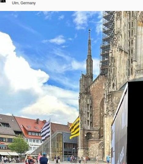 Public piano in Ulm, Baden-Württemberg, Germany