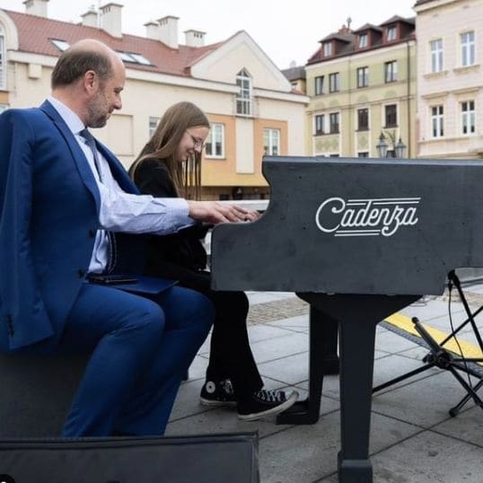 Public piano in Rzeszów, Subcarpathian Voivodeship, Poland