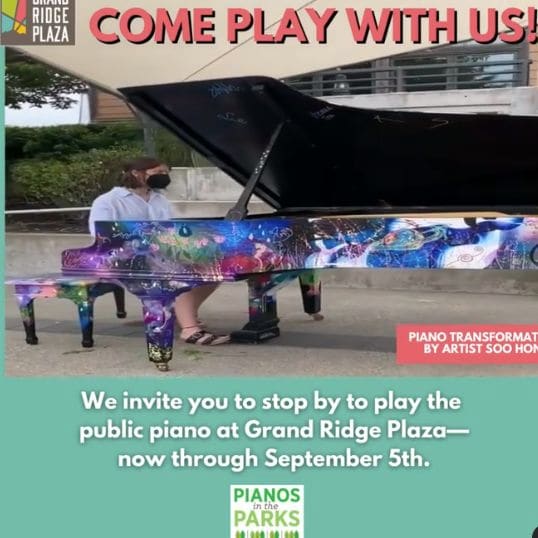 Public piano in King County, Washington, United States